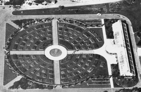 Lady Norwood Rose Gardenand Begonia House from the air